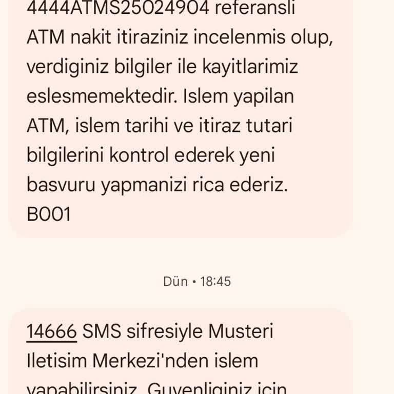 ATM'de Yutulan Para Ve Yanlış Kayıt Sorunu