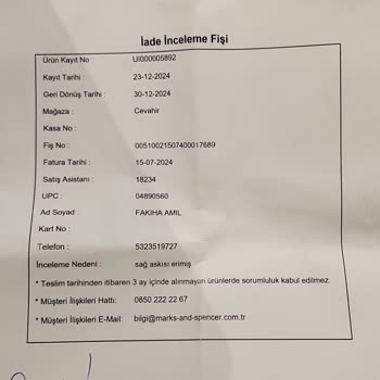 Üretim Hatası Ve Yanıltıcı Bilgilendirme İle Mağduriyet