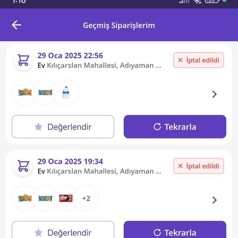 Getir Siparişlerinde Sürekli Geç Teslimat Sorunu