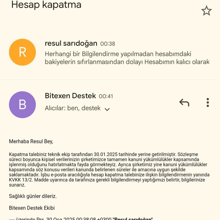 Bitexen'de Hesap Bakiyelerinin Sıfırlanması Şoku