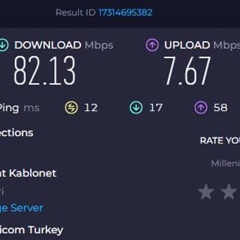Millenicom İnternet Hızında Güncellenmeyen Upload Sorunu