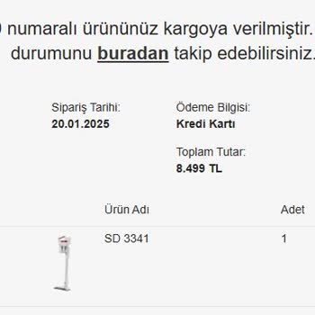 Arçelik Ve Kargo Firması Arasında Kaybolan Süpürge