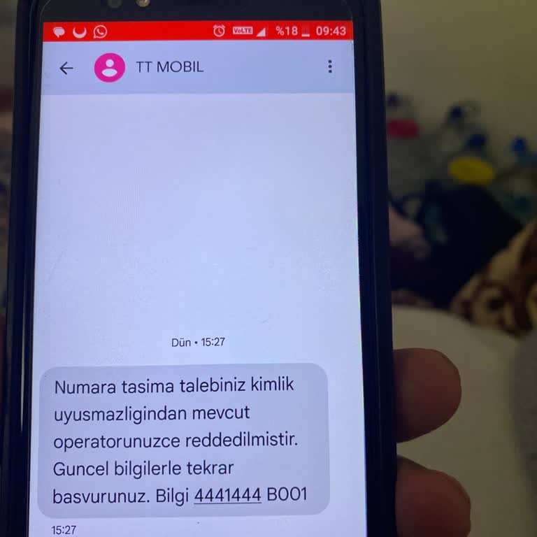 Kimlik Uyuşmazlığı Sebebiyle Operatör Değişikliği Sorunu