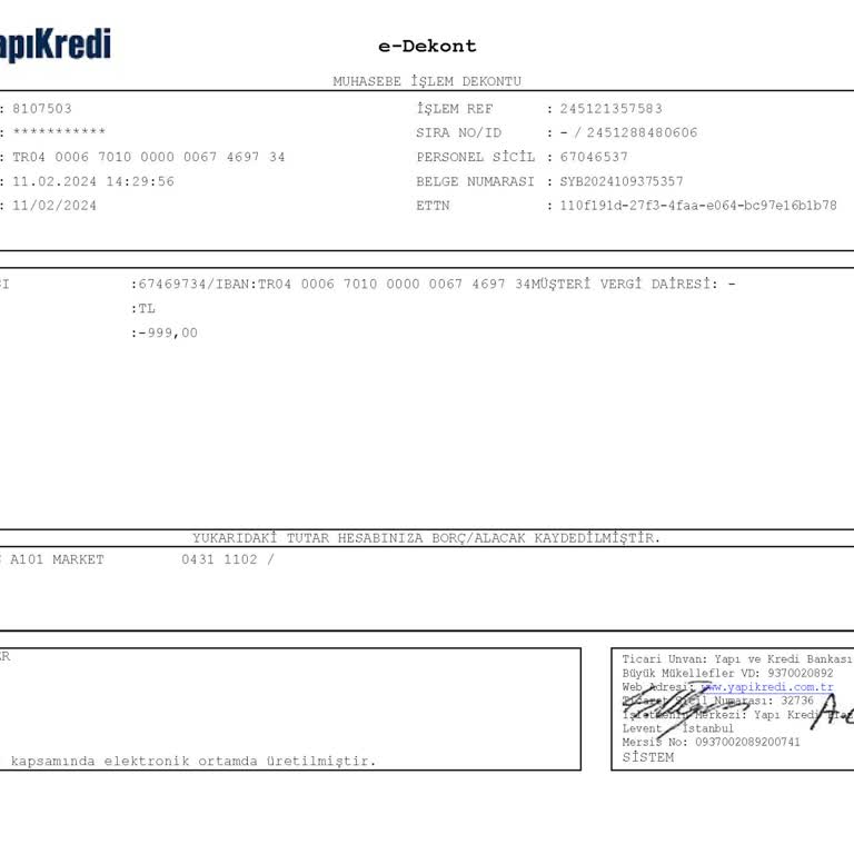 A101 Müşteri Hizmetleri: Fatura Talebi Ve Hesap Giriş Problemi