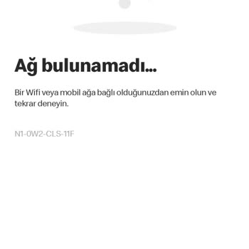 Ağ Bulunamadı Hatasıyla Uygulama Açılmıyor