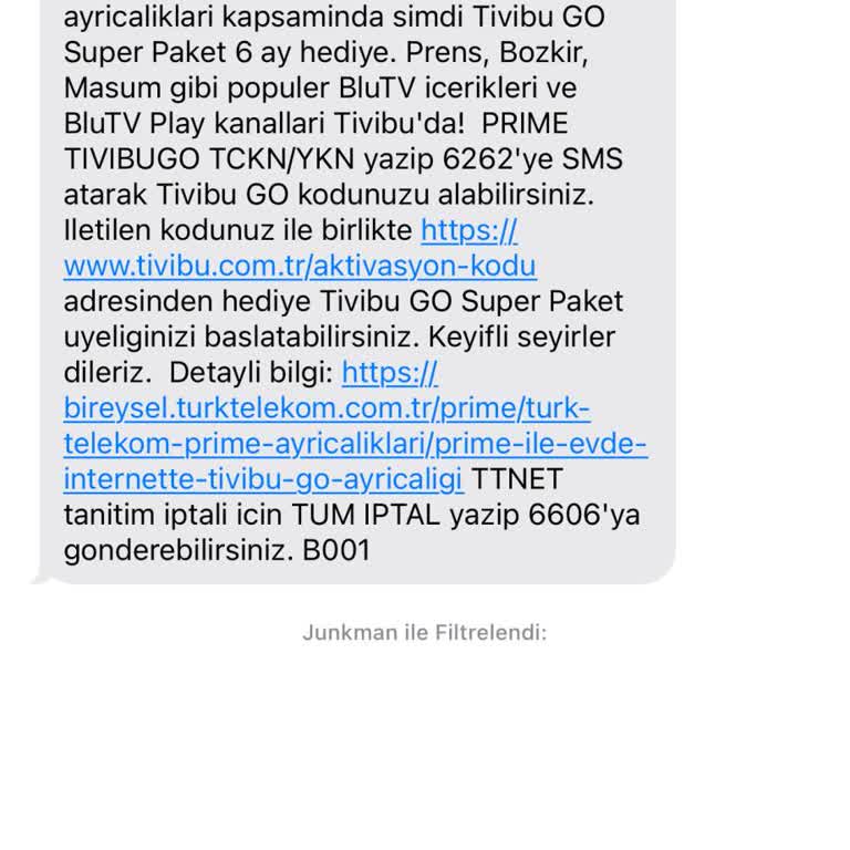 Türk Telekom'un Ücretli Mesaj Saçmalığı