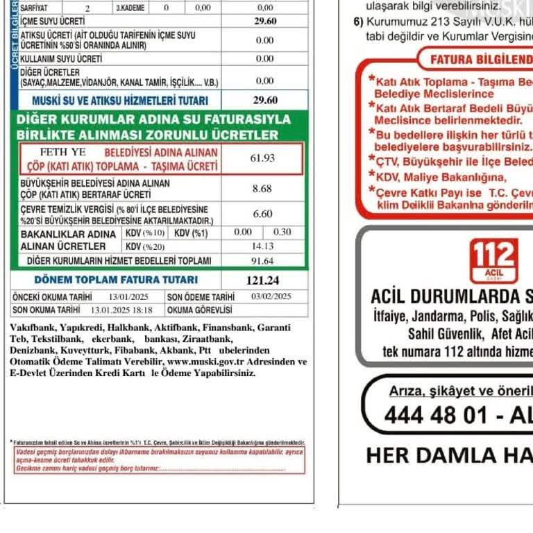 Su Faturasında Fahiş Fiyatlandırma Sorunu