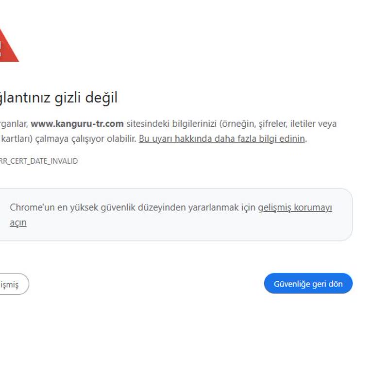 Kanguru Matematik Web Sitesine Erişim Sorunu