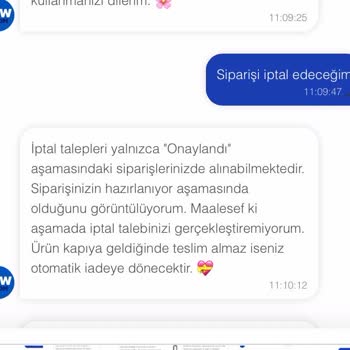 İnternet Siparişimde Gecikme Ve İade Sorunu
