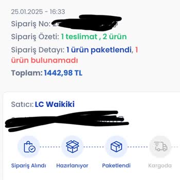 İnternet Siparişimde Gecikme Ve İade Sorunu