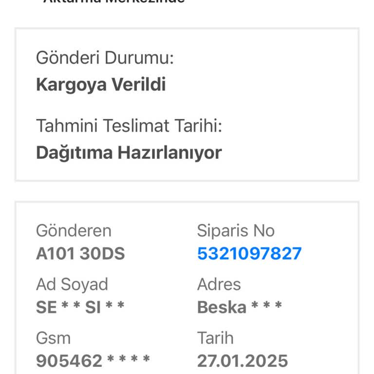 A101 Ve Kargo Firması Arasındaki İletişimsizlik Mağduriyeti