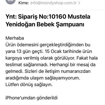 Eczanehanemden.com'dan Sipariş Sorunu Ve İletişim Eksikliği