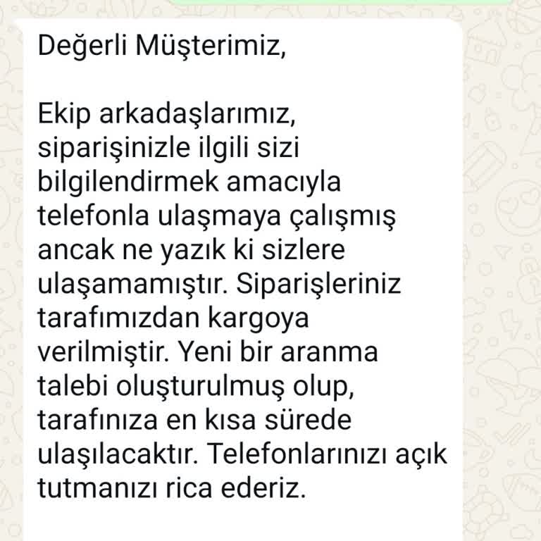 Mersin Yıldız Kuruyemiş'ten Sipariş Sorunu