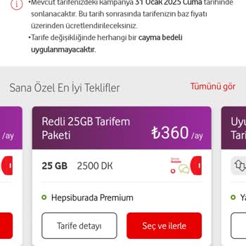 Vodafone Sadık Müşteriye Fahiş Fiyat Teklifi!