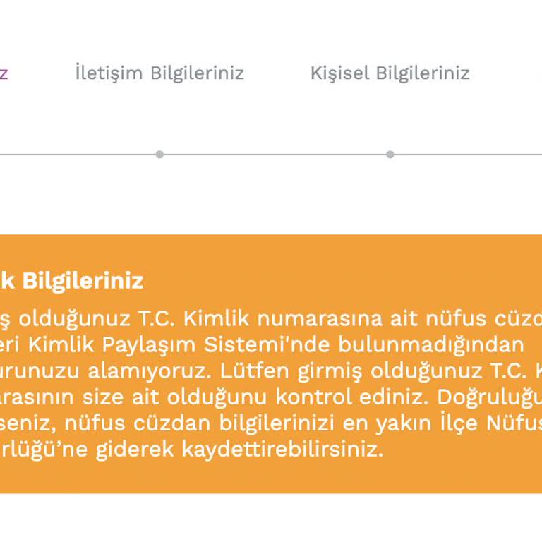 Kimlik Paylaşım Sistemi Hatası Nedeniyle Hesap Açma Sorunu