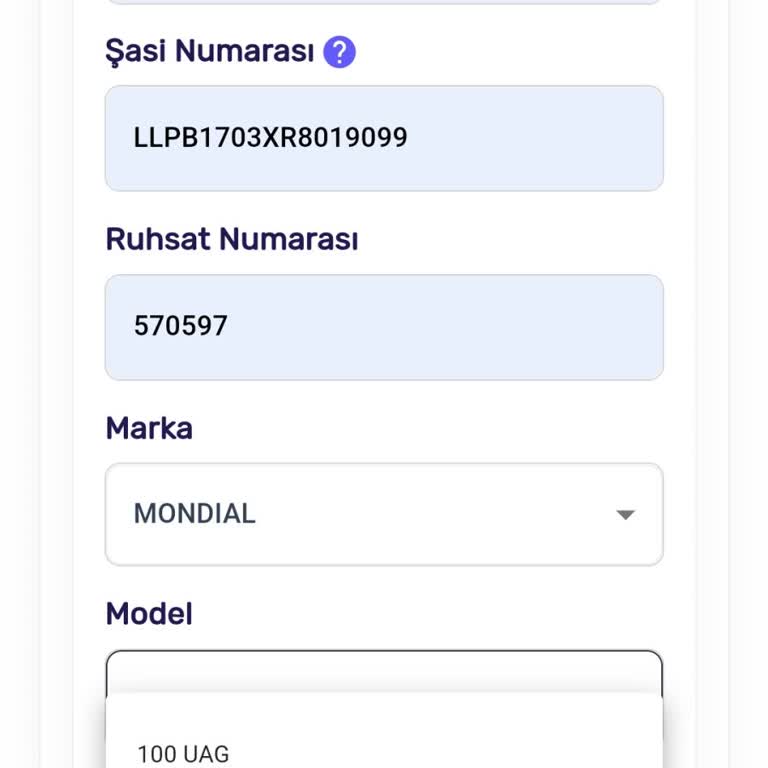 UTTS Kayıt Sorunu: Mondial Wings 50 Modeli Bulunmuyor