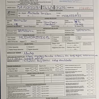 Kurutma Makinesi İade Süreci Sorunu