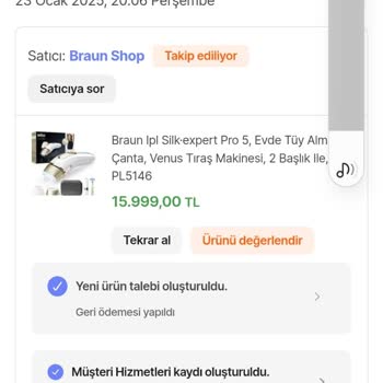 Hepsiburada Yanlış İade Ve Stokta Olan Ürün İçin Mağduriyet!