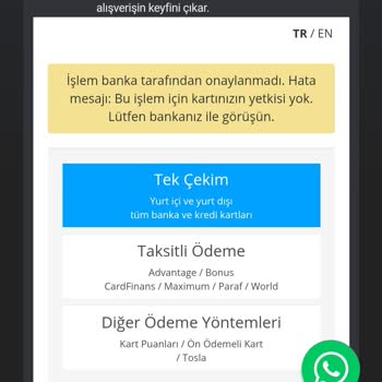 İninal Kartımda Yaş Sınırlaması Nedeniyle Alışveriş Yapamıyorum