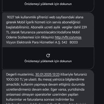 İzinsiz Mobil Ödeme Ve Üyelik Sorunu