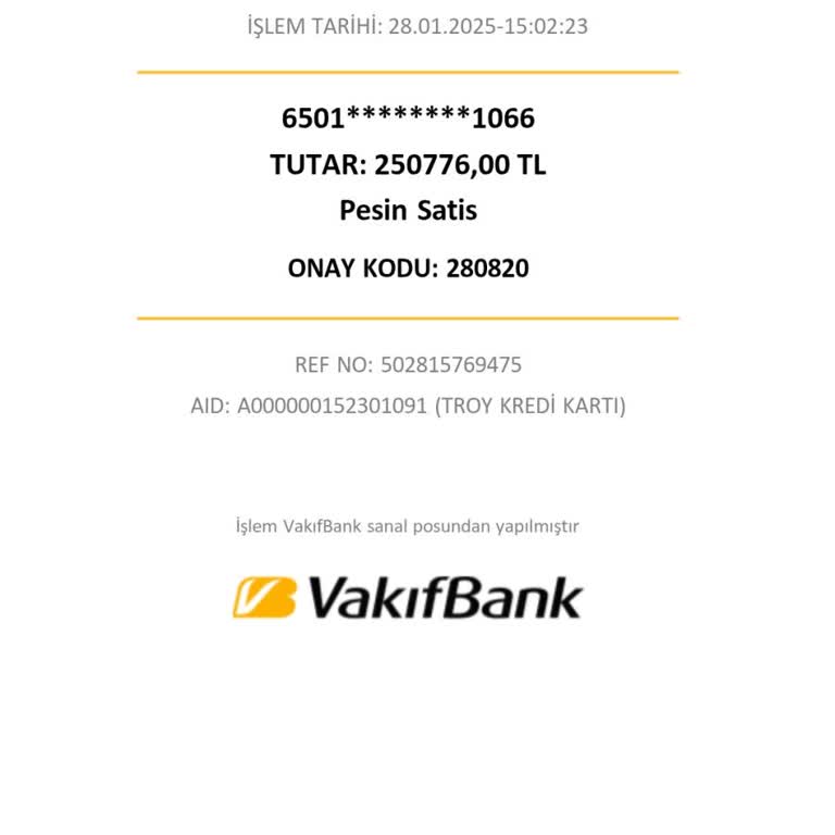 VakıfBank Taksitlendirme Sözüne Uymadı