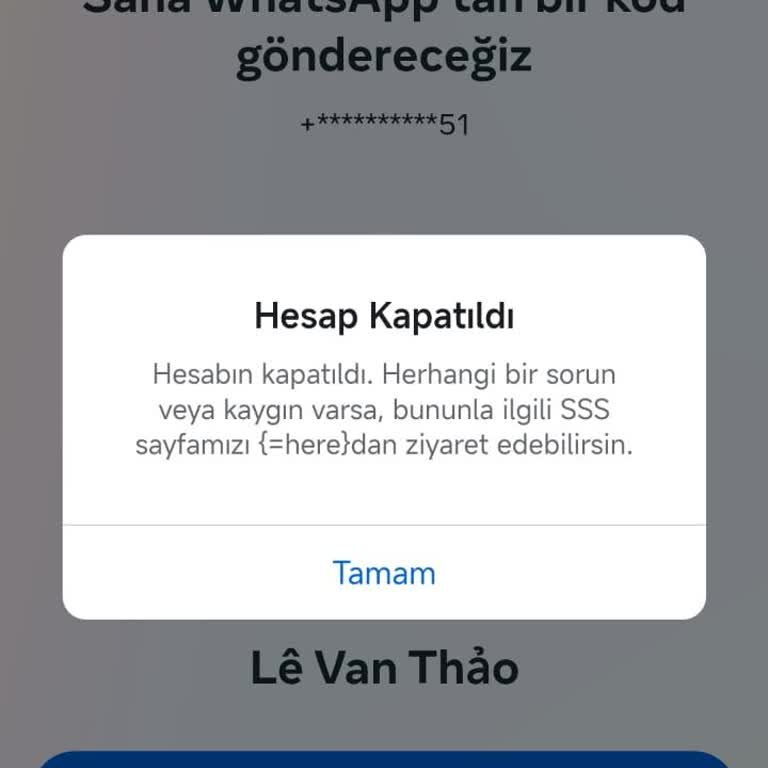 Hesabımın Haksız Kapatılması