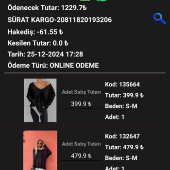 İade Edilmeyen Para Ve Gönderilmeyen Sipariş