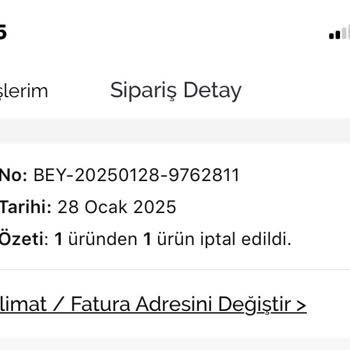 Stokta Var Gözüken Ürünlerin İptal Edilmesi