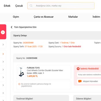 Flo.com.tr Ve Civilim Satıcısından İade Kabusu: Param Ve Ürünüm Ortada Yok!