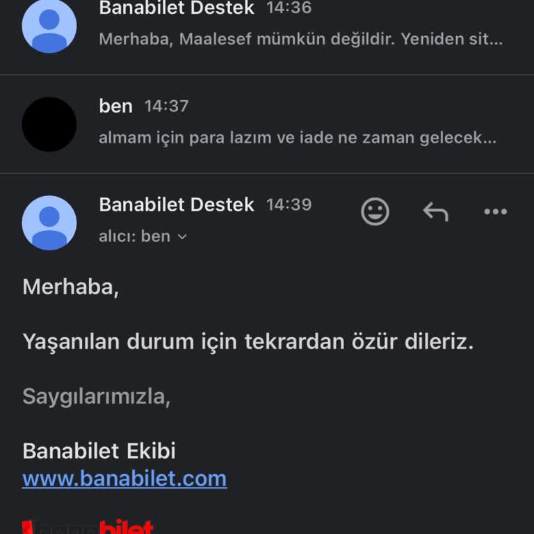İptal Edilen Bilet Ve Geciken İade Sorunu