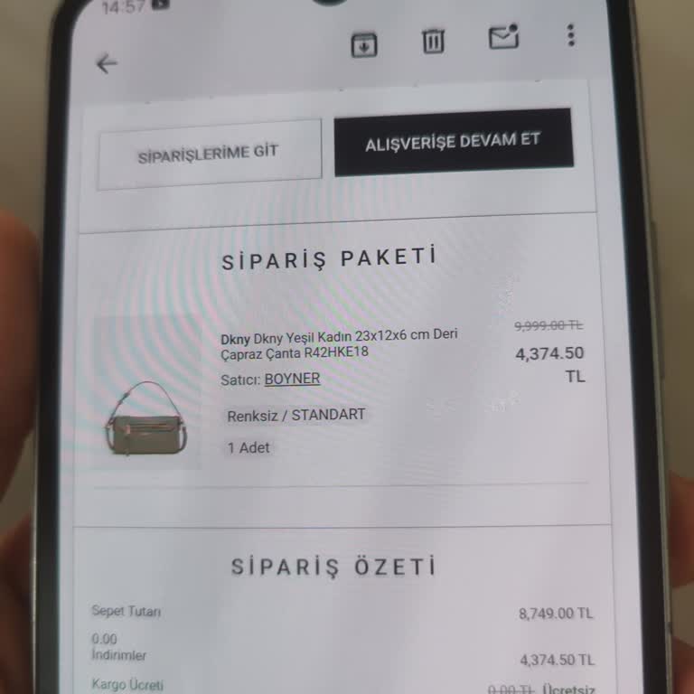 Boyner'den Siparişim Hakkında Bilgilendirme Eksikliği