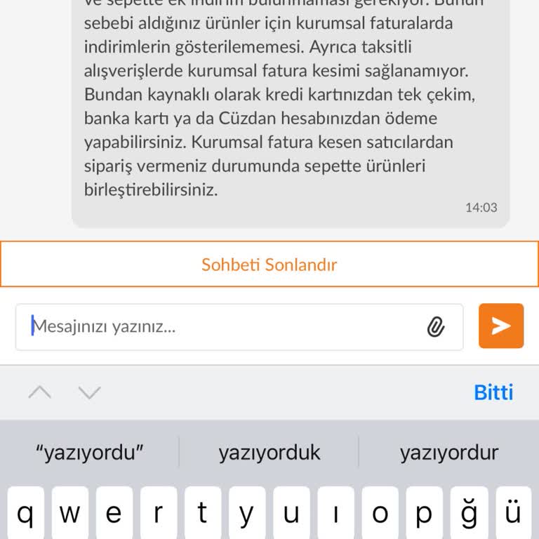 Trendyol'dan Kurumsal Fatura Sorunu Ve İade Engeli