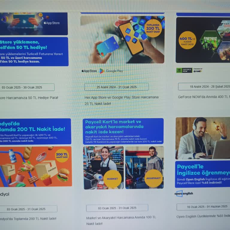 Paycell Kampanyaları Erişim Sorunu