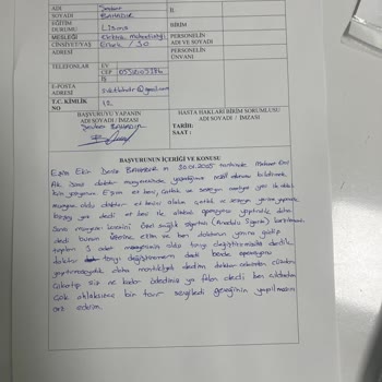 Doktorun Uygunsuz Tavırları Ve Sigorta Sorunu