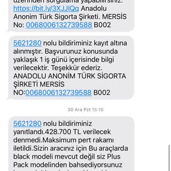 Anadolu Sigorta İle Değer Kaybı Ve İletişim Sorunu