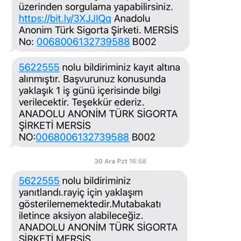 Anadolu Sigorta İle Değer Kaybı Ve İletişim Sorunu