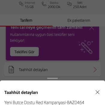 Vodafone Taahhüt Zamları Ve Bilgilendirme Eksikliği
