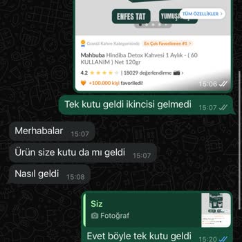 Eksik Ürün Ve İlgisizlik