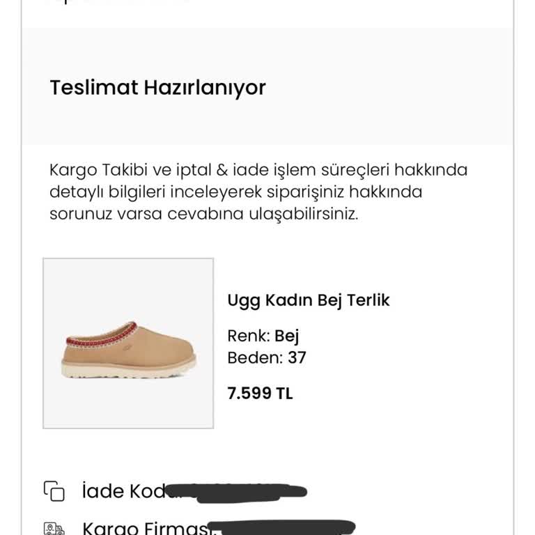 Siparişin Kargoya Verilmemesi Ve İptal Sürecindeki Sorunlar