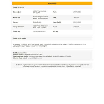 VakıfBank'ta Yanlış T.C. Kimlik Numarası Mağduriyeti