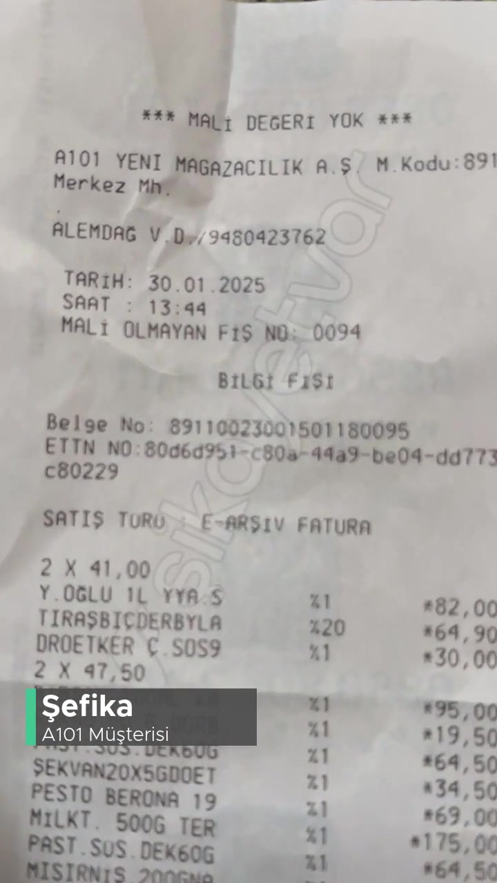 A101 Bozulmuş Ürün Satışı! videonun kapak resmi