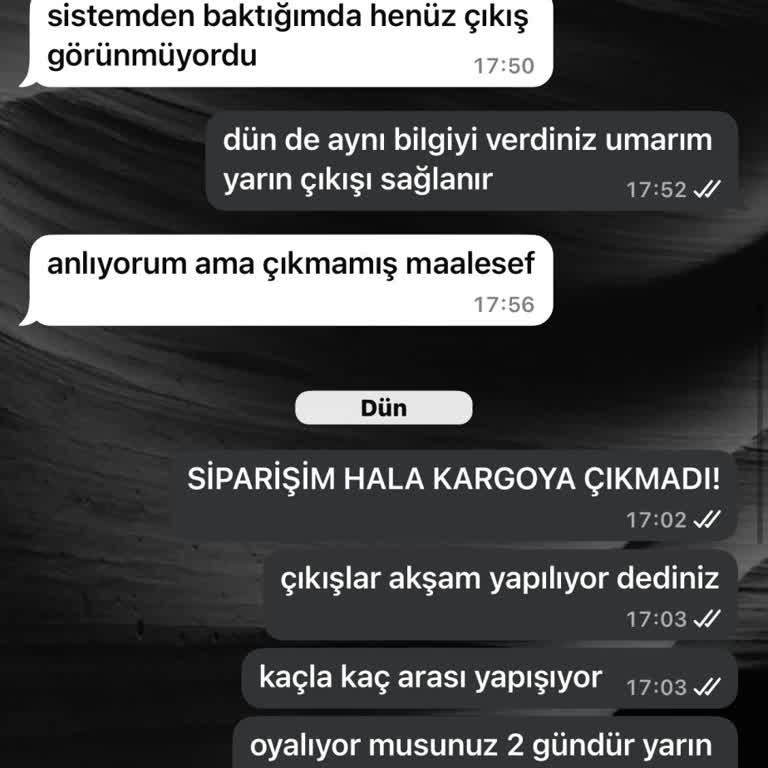 Sipariş Sürecinde Belirsizlik Ve İletişimsizlik