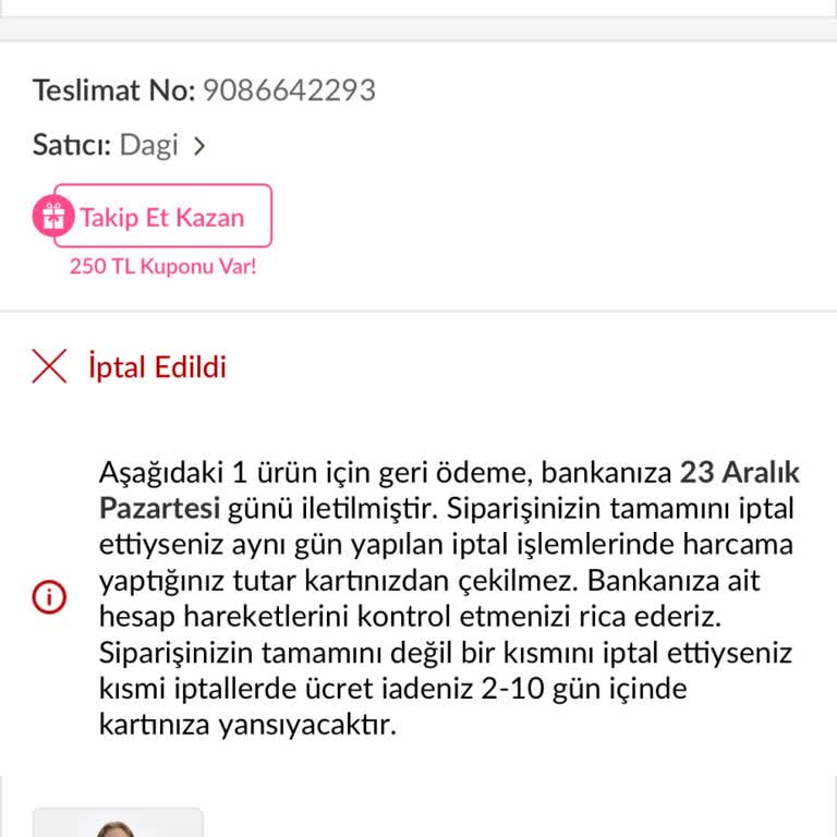 Geciken Para İadesi Sorunu