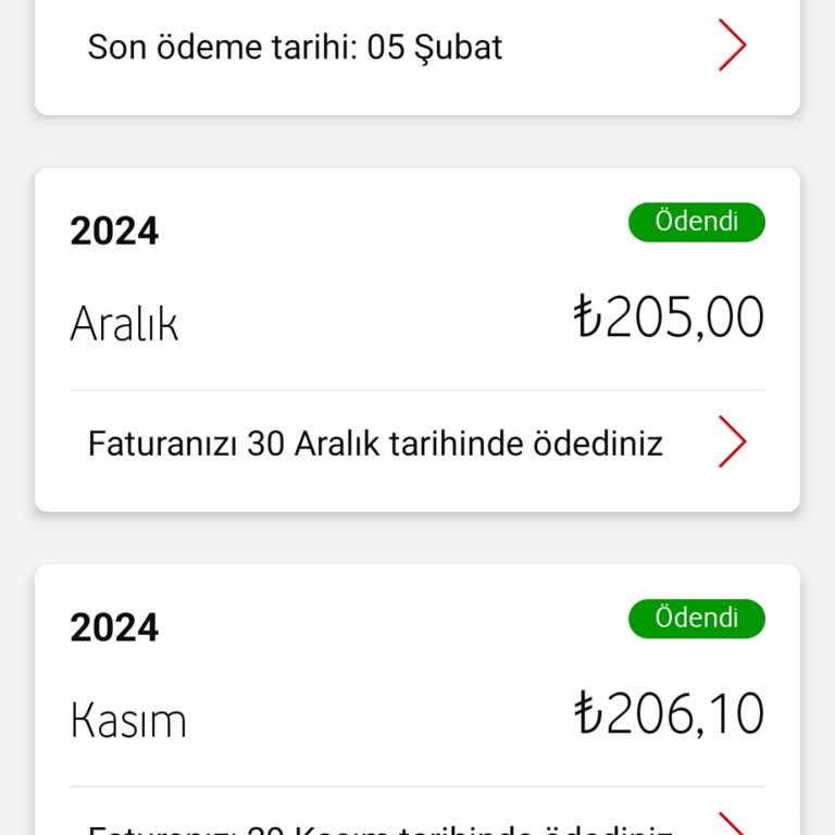 Fatura Tutarındaki Beklenmedik Artış