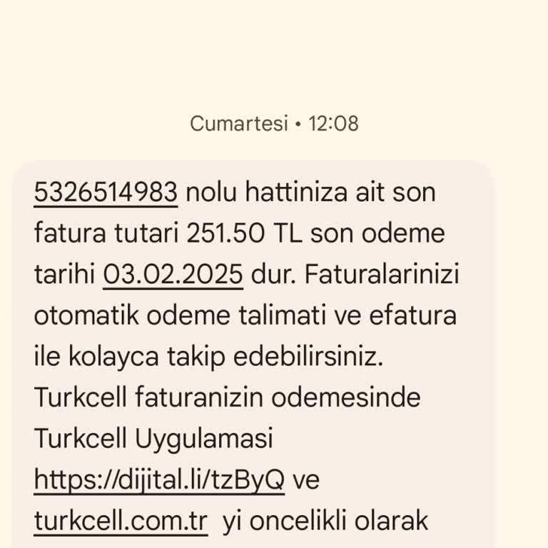 Yanlış Kişiye Gönderilen Fatura Bilgileri