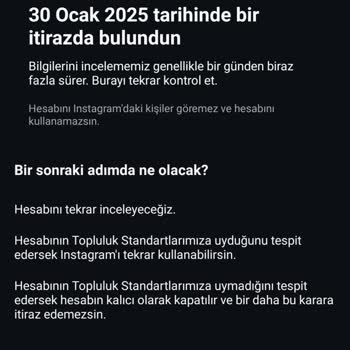 Instagram Hesabım Askıya Alındı, Mağduriyetimin Giderilmesini İstiyorum