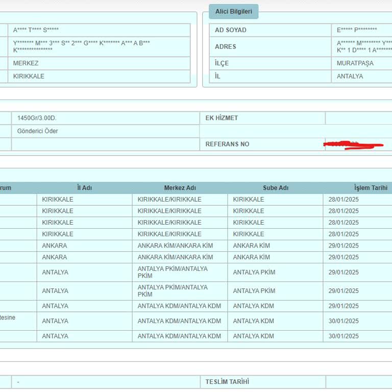 PTT Kargom Teslim Edilmedi, Bin Pişmanım