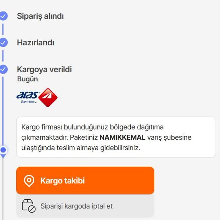 Aras Kargo'nun Teslimat Sorunu