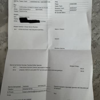 Fiat Servisleri Arası Tutarsızlık Ve Ücret Şoku