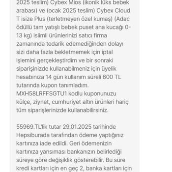 İzinsiz İptal Edilen Sipariş Ve Mağduriyet